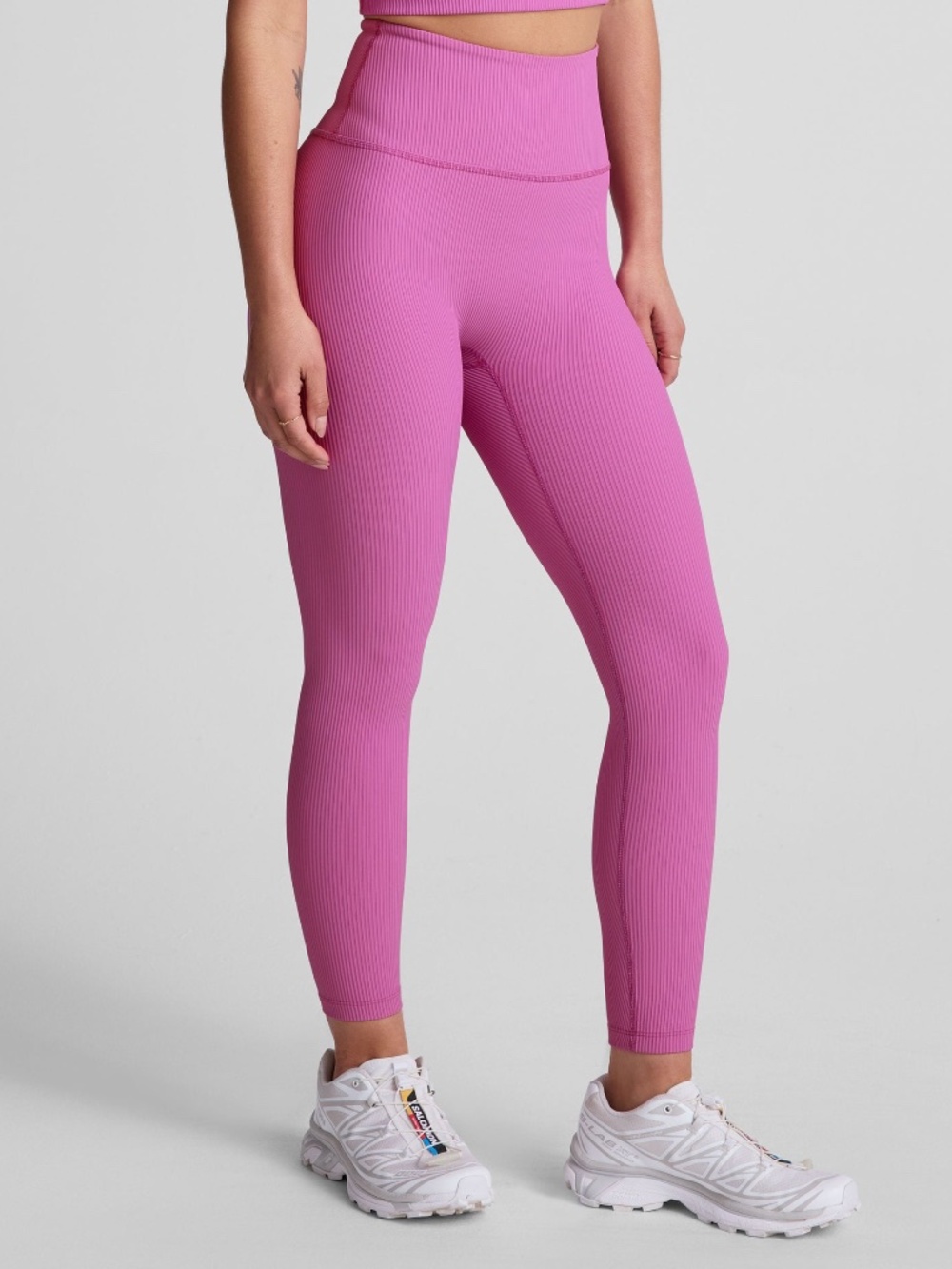 Beyond Yoga Impulse Ribbed Legging in Sunset Violet- XS